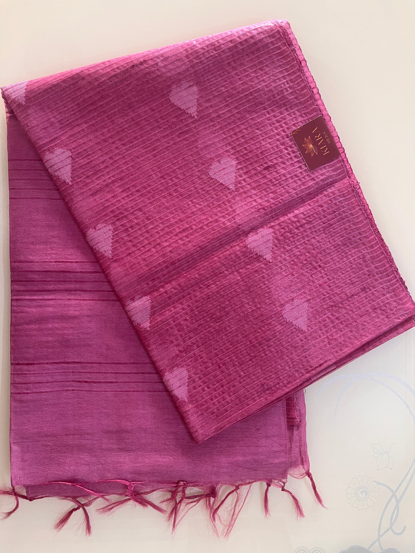KS 144 - Beautiful Rose Pink saree