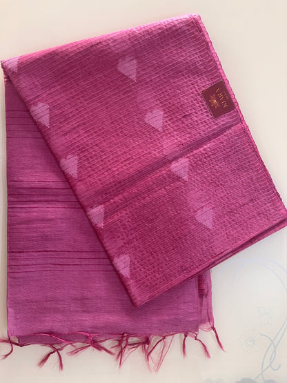 KS 144 - Beautiful Rose Pink saree