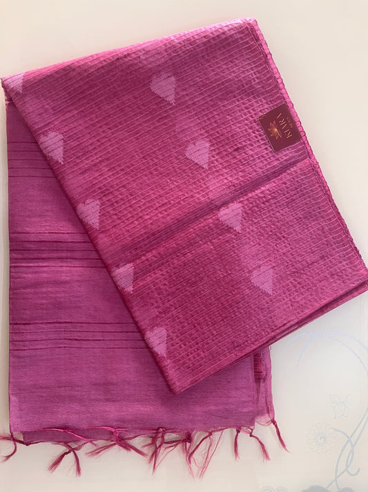 KS 144 - Beautiful Rose Pink saree