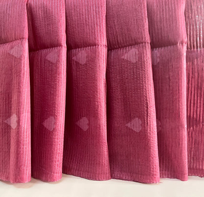 KS 144 - Beautiful Rose Pink saree